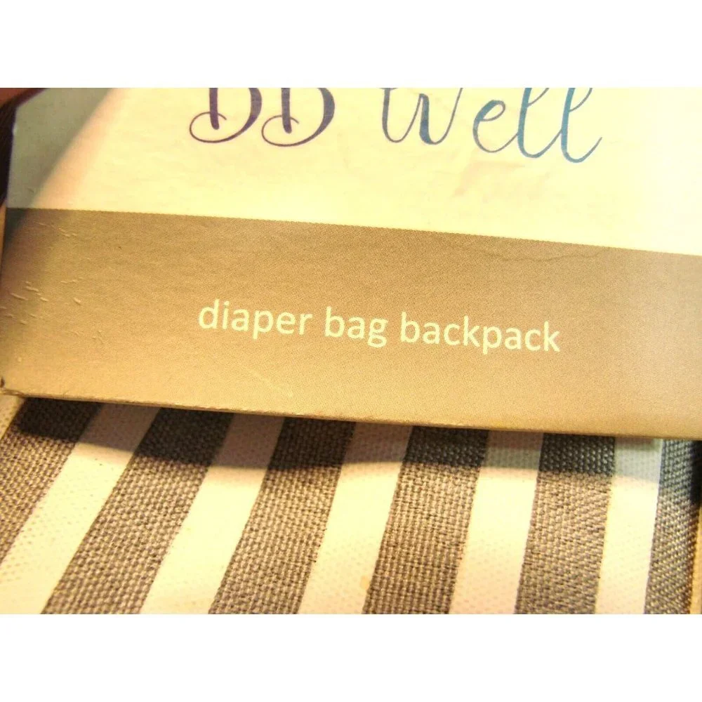 BB Well Diaper Bag Backpack with PEVA Waterproof Changing Pad Spacious Pockets